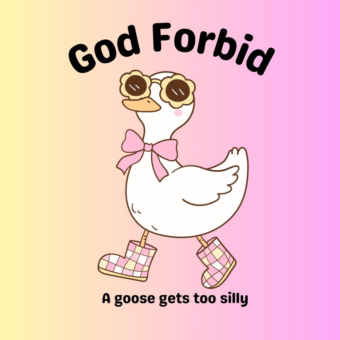 Silly Goose Sticker